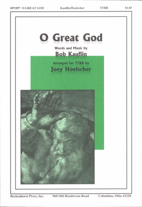 Book cover for O Great God (TTBB)