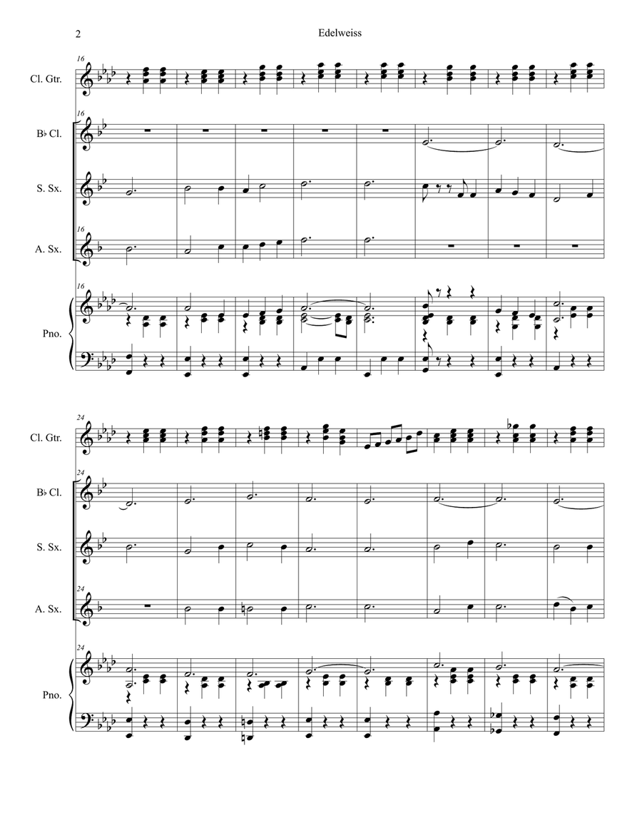 Edelweiss Woodwind Duet scores gallery preview page 2