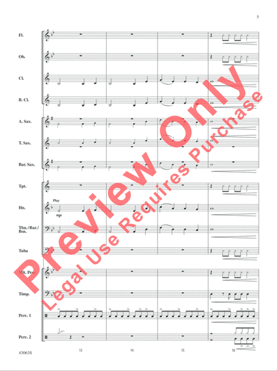 Fire's Edge Concert Band scores gallery preview page 6