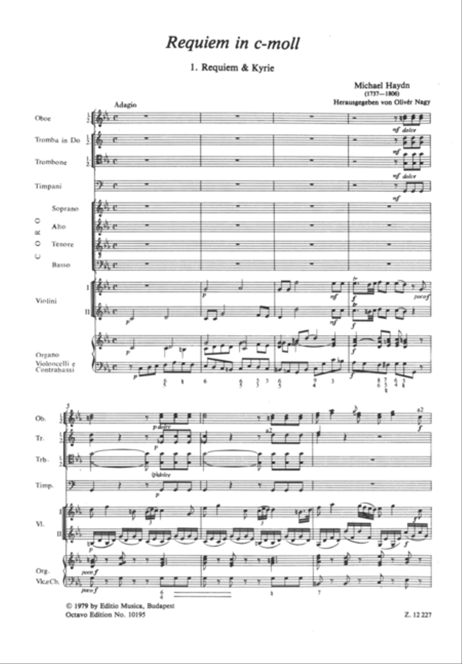 Requiem in C minor 4-Part scores gallery preview page 2