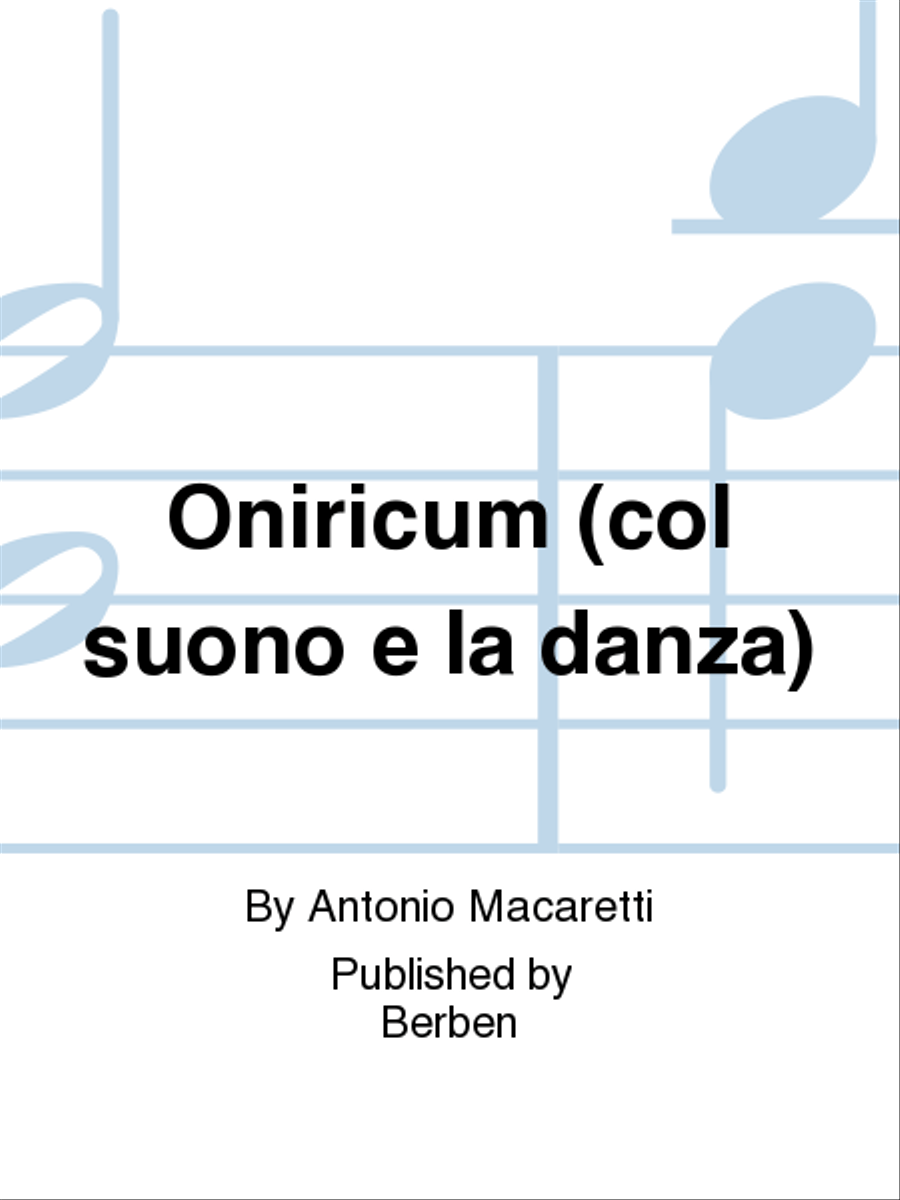 Oniricum (col suono e la danza) Chamber Music scores gallery preview page 1