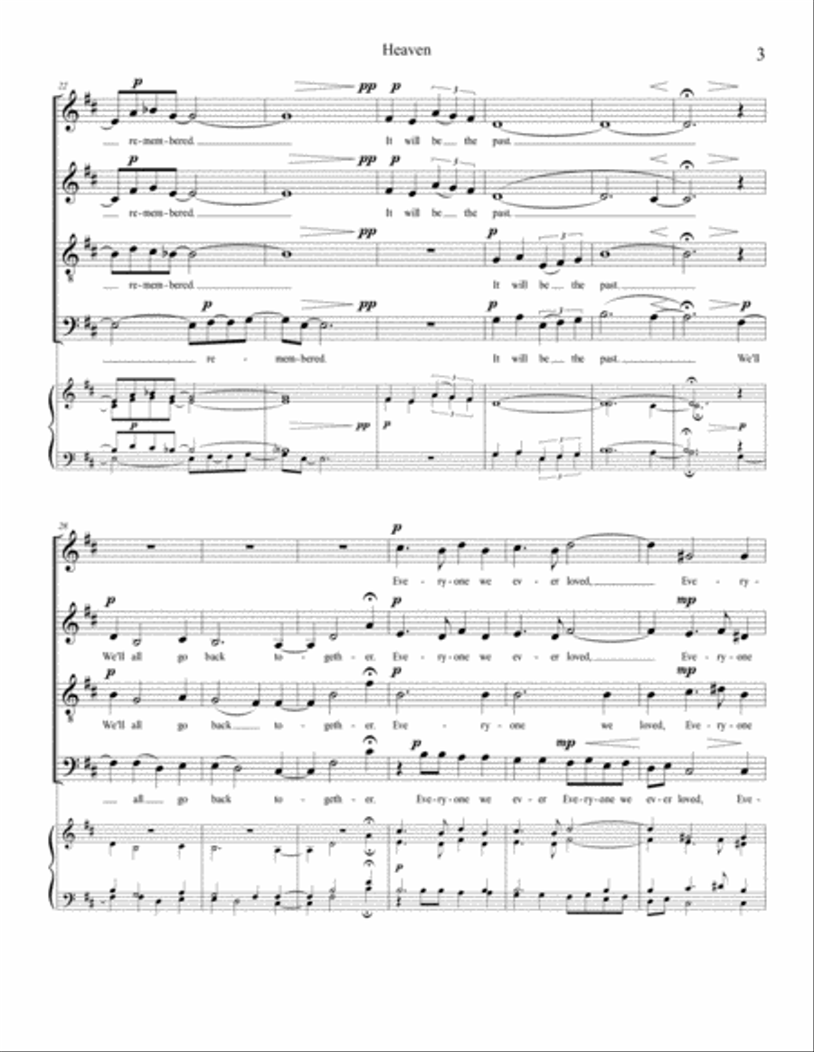 Heaven 4-Part scores gallery preview page 5