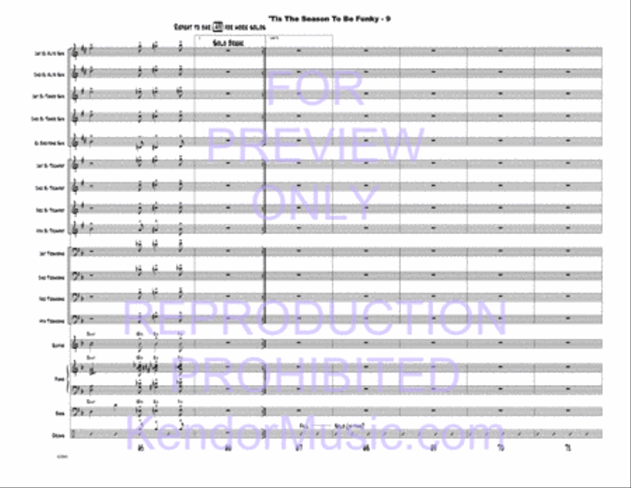 Tis The Season To Be Funky Jazz Ensemble scores gallery preview page 11