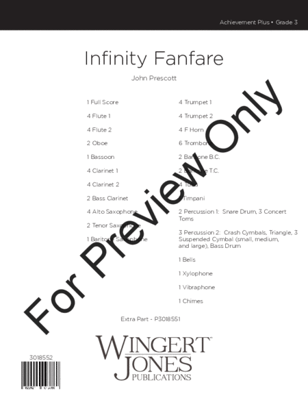 Infinity Fanfare - Full Score