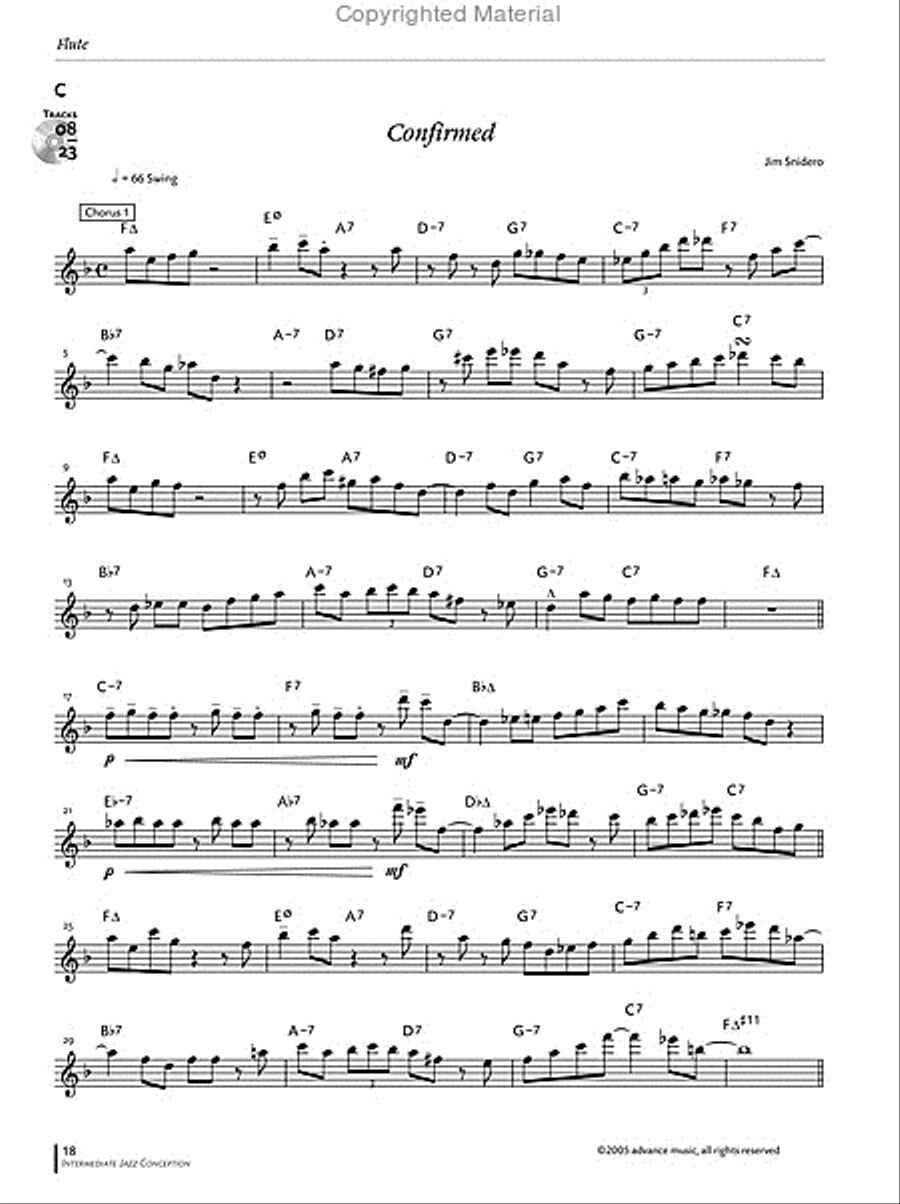 Intermediate Jazz Conception -- Flute Flute scores gallery preview page 7
