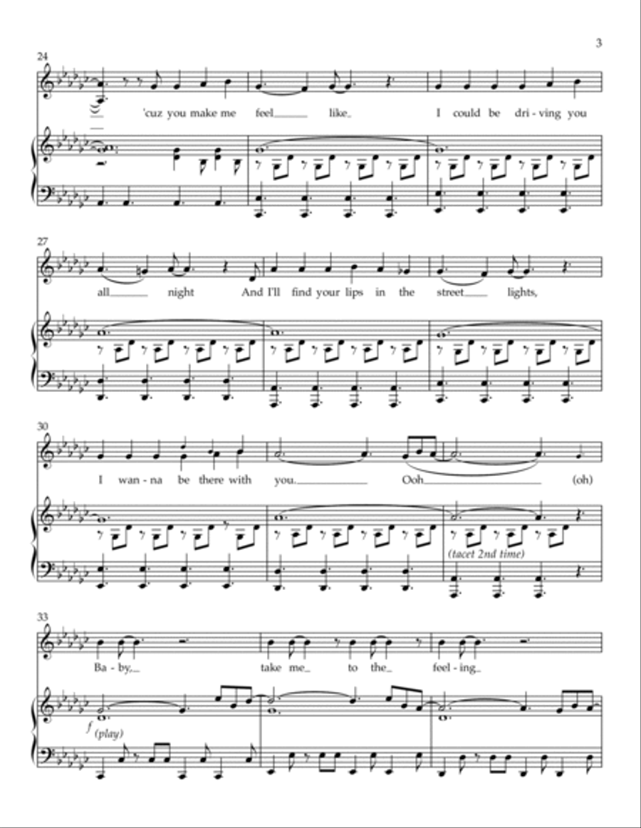Run Away With Me Voice scores gallery preview page 3