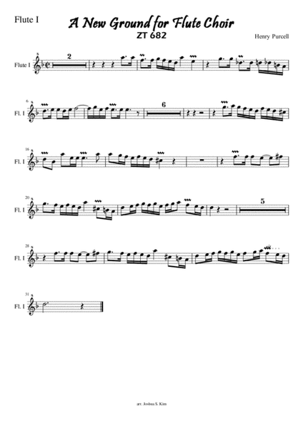 A New Ground (ZT 682) for Flute Choir image number null