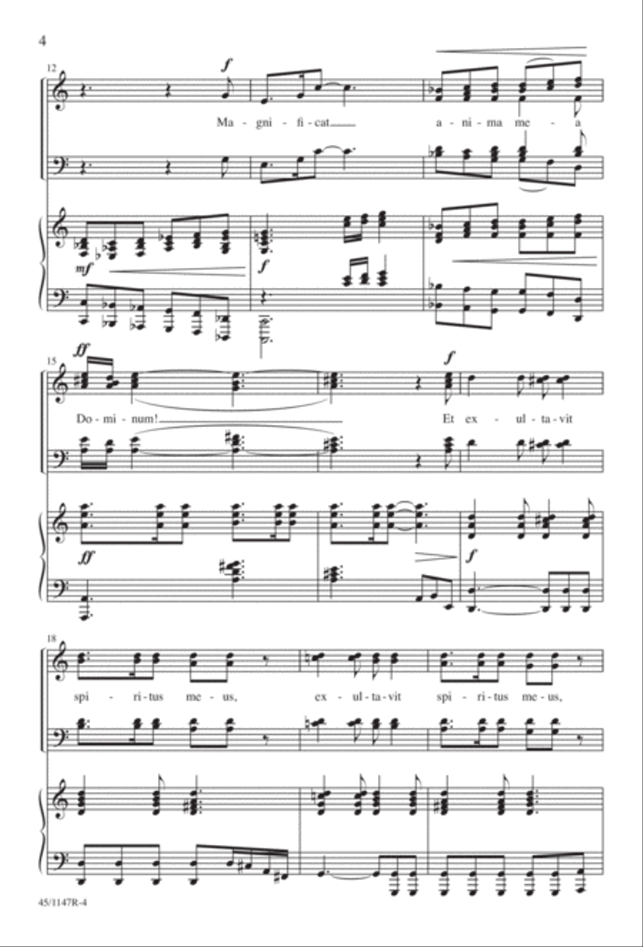 Magnificat Magnificat Divisi scores gallery preview page 5