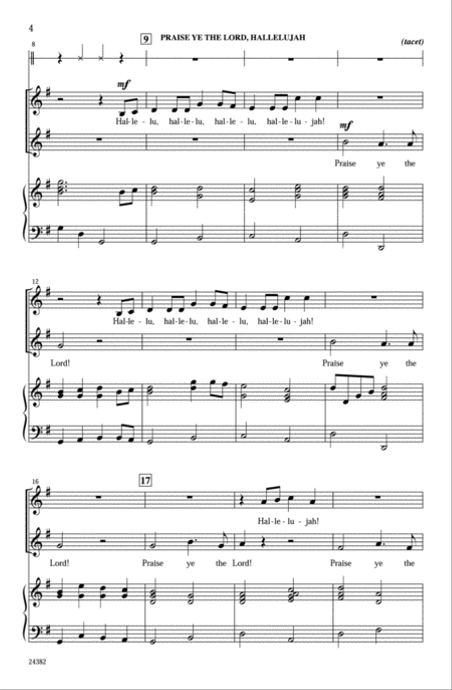 Glory Land Hallelu Glory Land Hallelu 2-Part scores gallery preview page 3