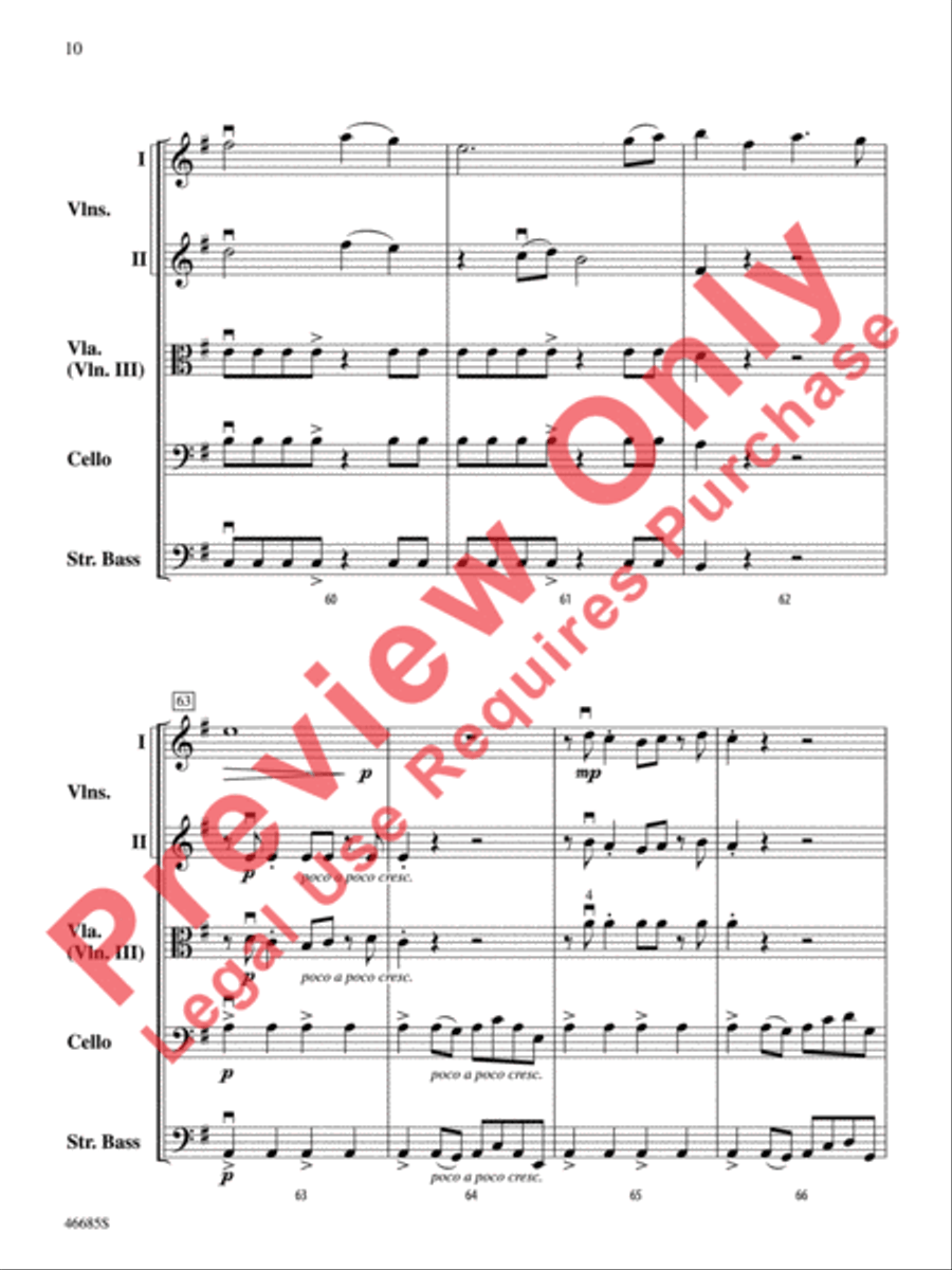 L'improviste Vignette String Orchestra scores gallery preview page 11