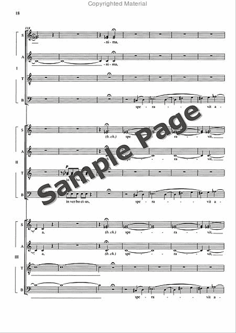 De Profundis 4-Part scores gallery preview page 19