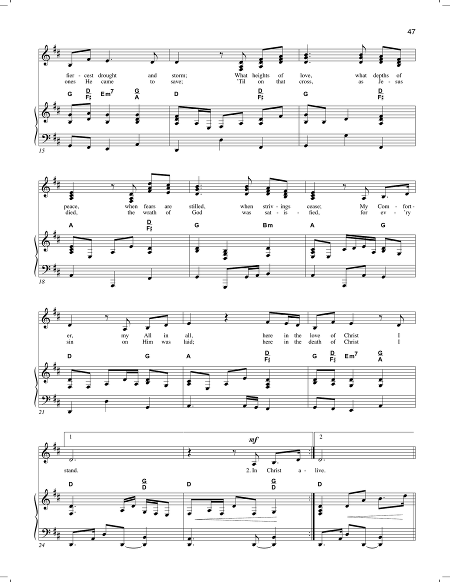 In Christ Alone (arr. Dan Galbraith) Voice scores gallery preview page 2