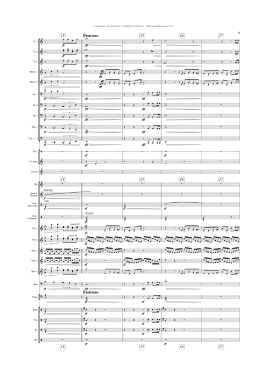 Giacomo Casanova - Collector Edition - Study Score Marching Band scores gallery preview page 6