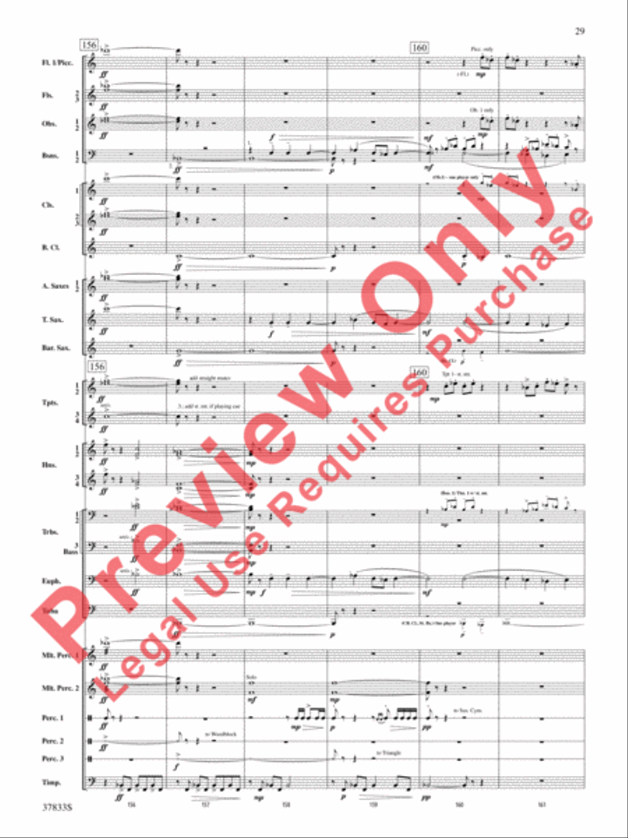Symphonic Essay Symphonic Essay Concert Band scores gallery preview page 30