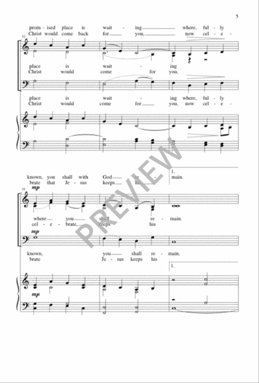Go, Silent Friend 3-Part scores gallery preview page 5