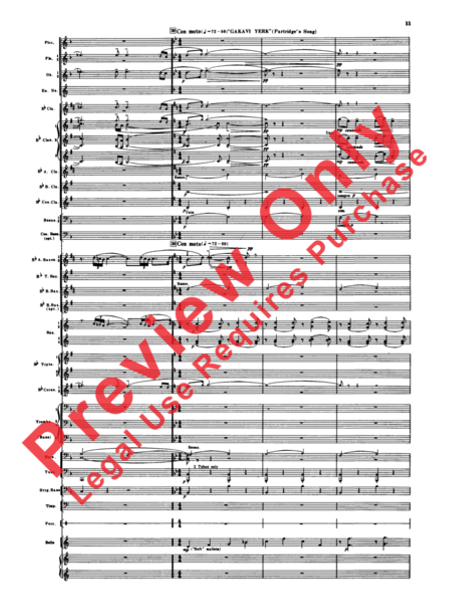 Armenian Dances, Part 1 Concert Band scores gallery preview page 12
