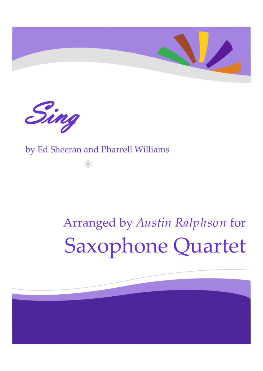 Sing Saxophone Quartet scores gallery preview page 1