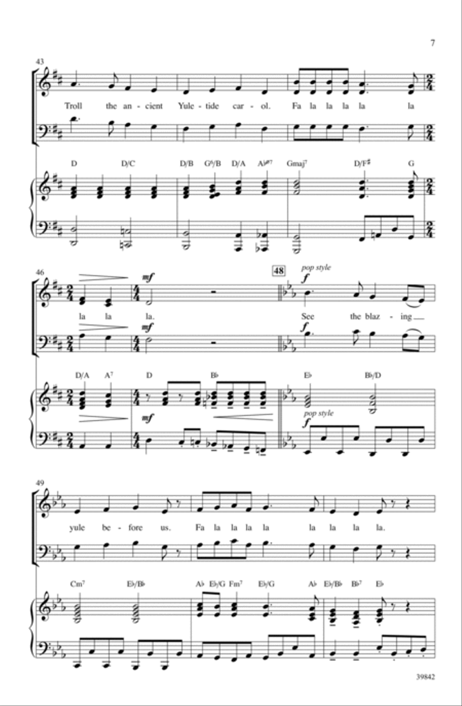 Jolly Jingle Christmas Medley Choir scores gallery preview page 6