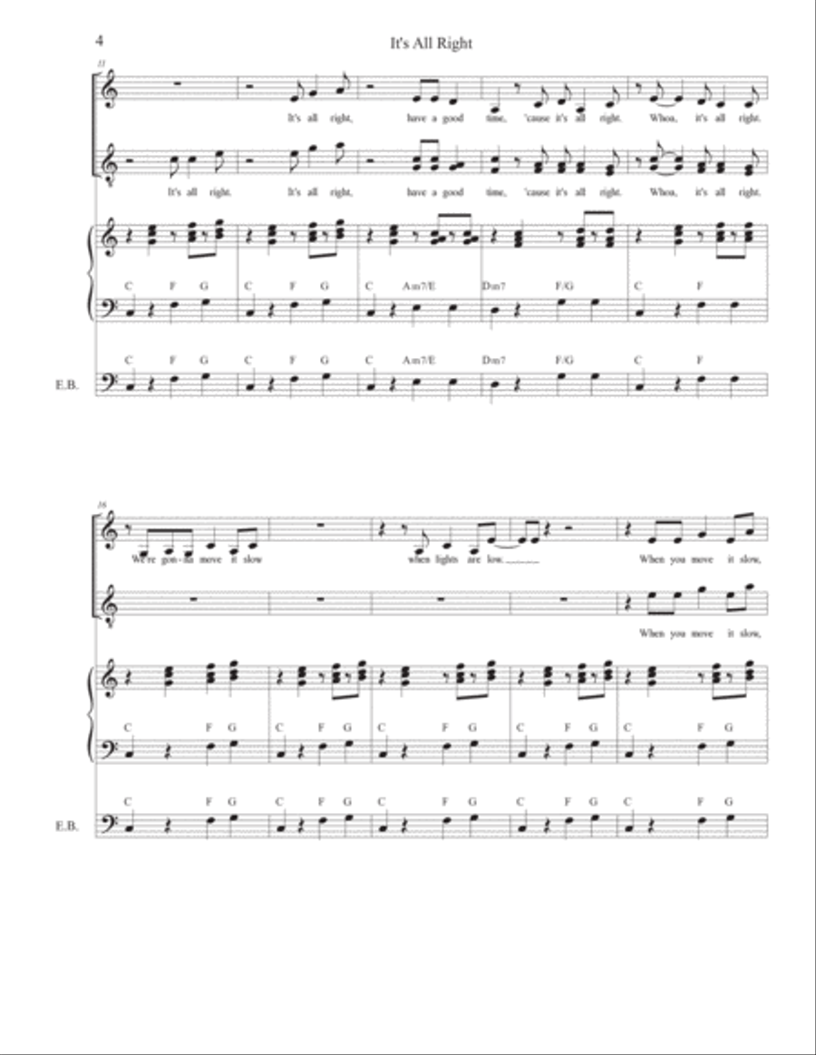 It's All Right Choir scores gallery preview page 4