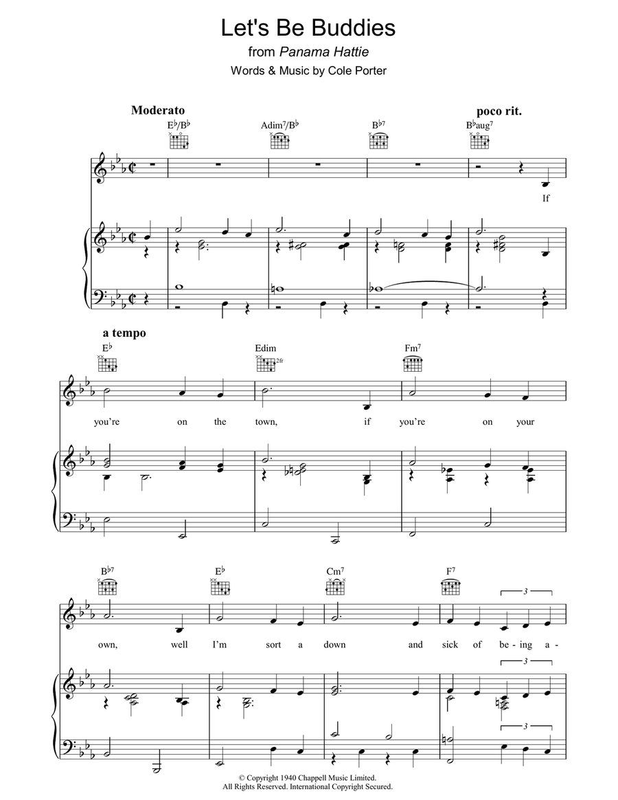 Let's Be Buddies Guitar scores gallery preview page 1