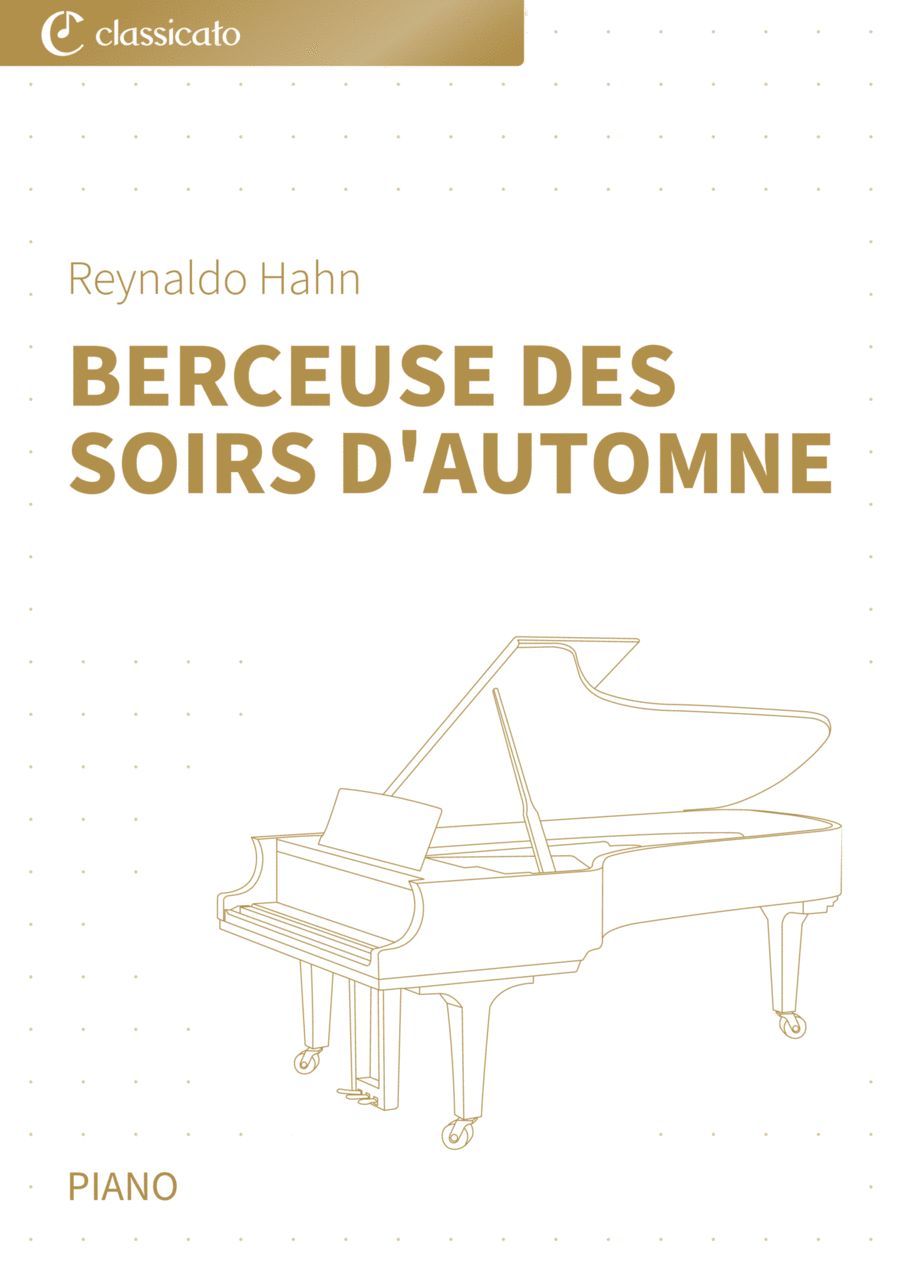 Berceuse des soirs d'automne Piano scores gallery preview page 1