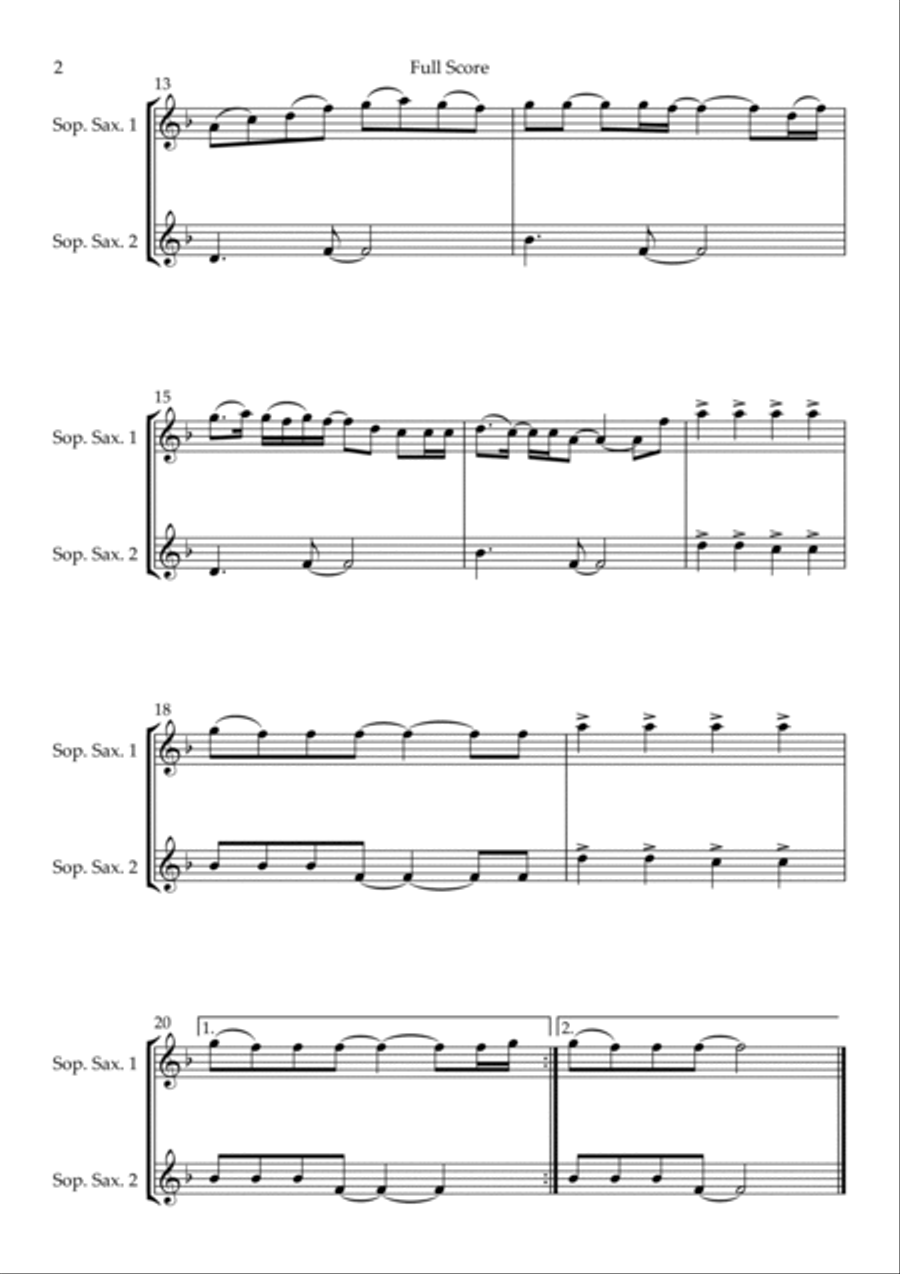 No Place Woodwind Duet scores gallery preview page 2