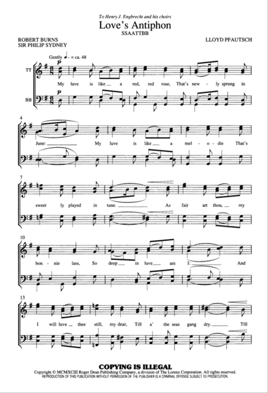 Love's Antiphon Love's Antiphon Divisi scores gallery preview page 3