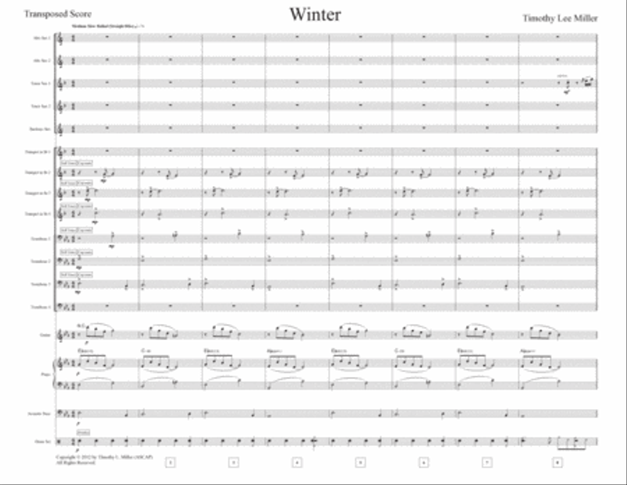 Winter Jazz Ensemble scores gallery preview page 3