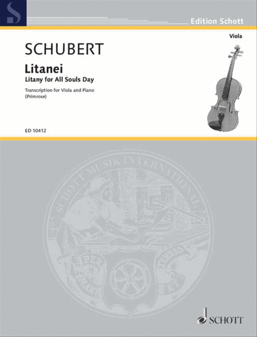 Litany for Viola and Piano Piano Accompaniment scores gallery preview page 1