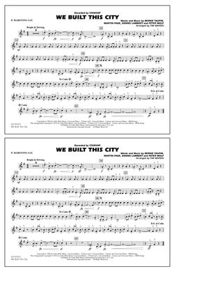 Book cover for We Built This City - Eb Baritone Sax
