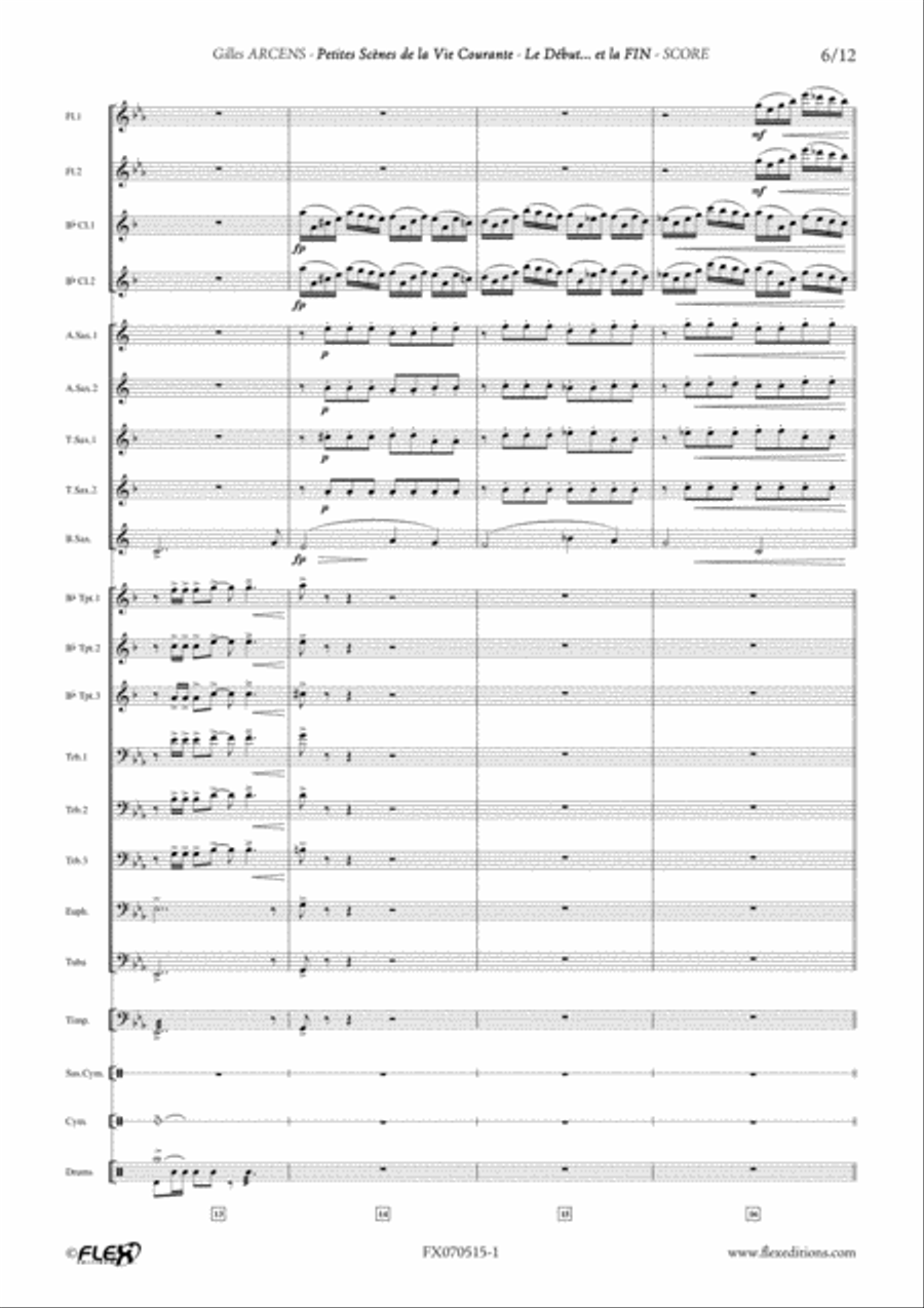 Le Debut... Et La Fin Concert Band scores gallery preview page 6