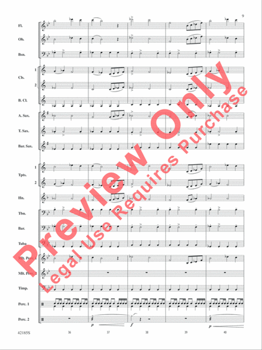 Man of Steel, Selections from Concert Band scores gallery preview page 10
