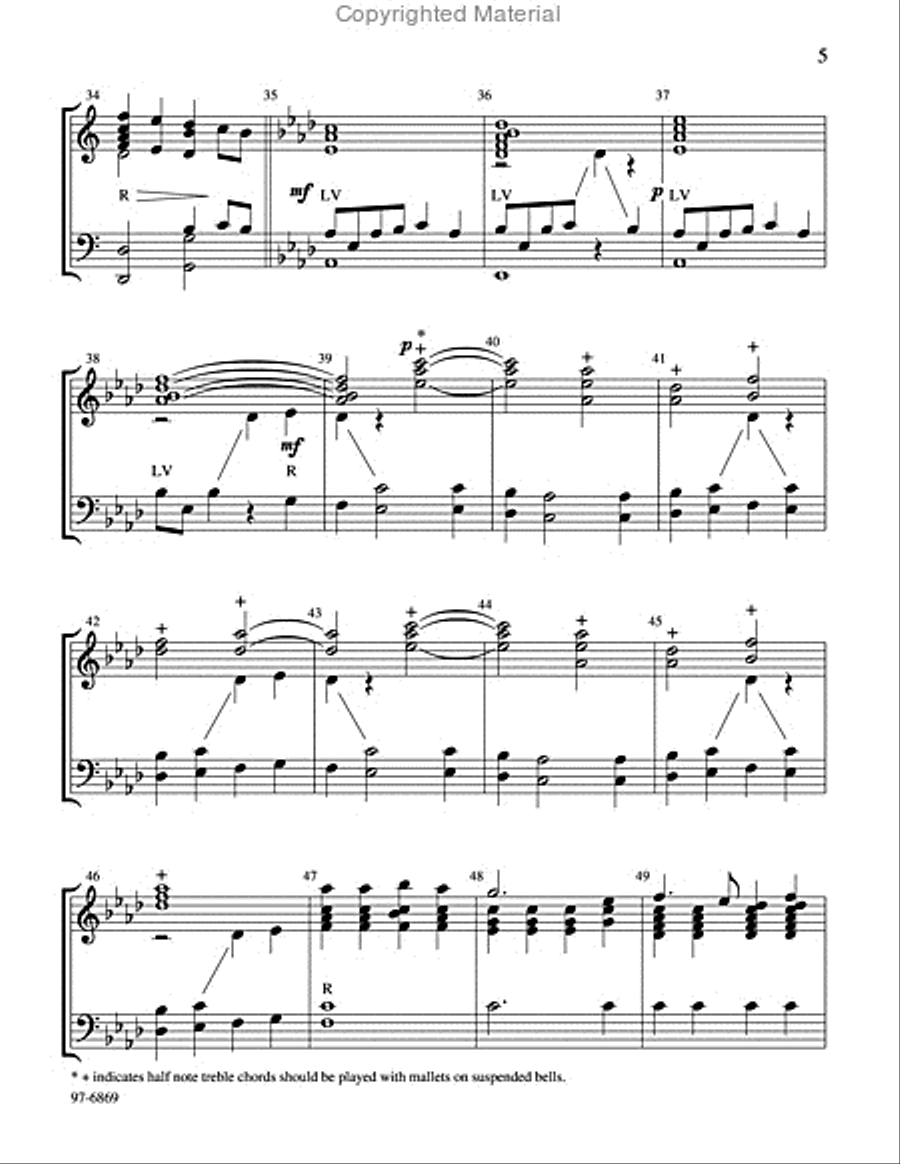 The Lamb (Hansen) The Lamb (Hansen) Handbell Choir scores gallery preview page 5