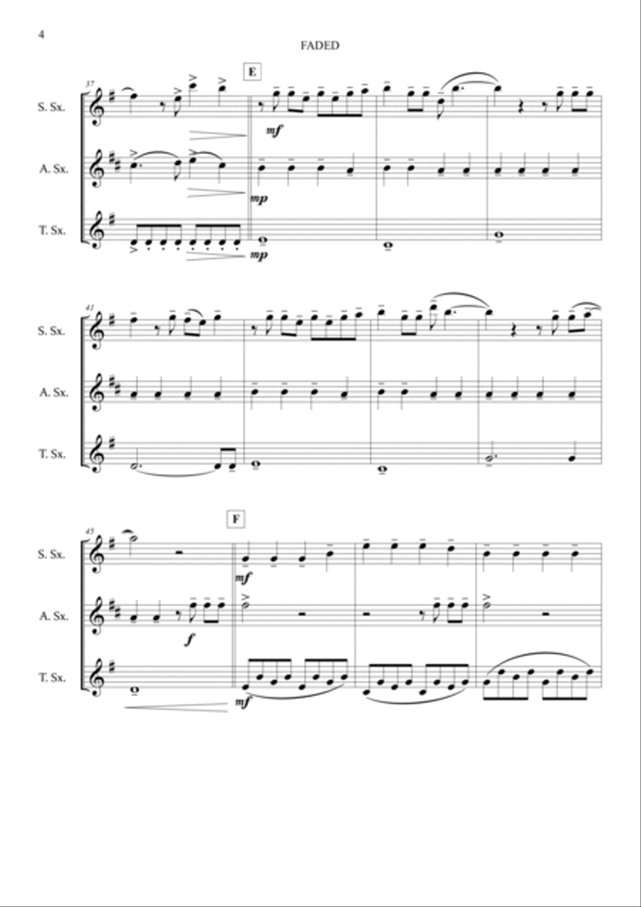 Faded Woodwind Trio scores gallery preview page 6