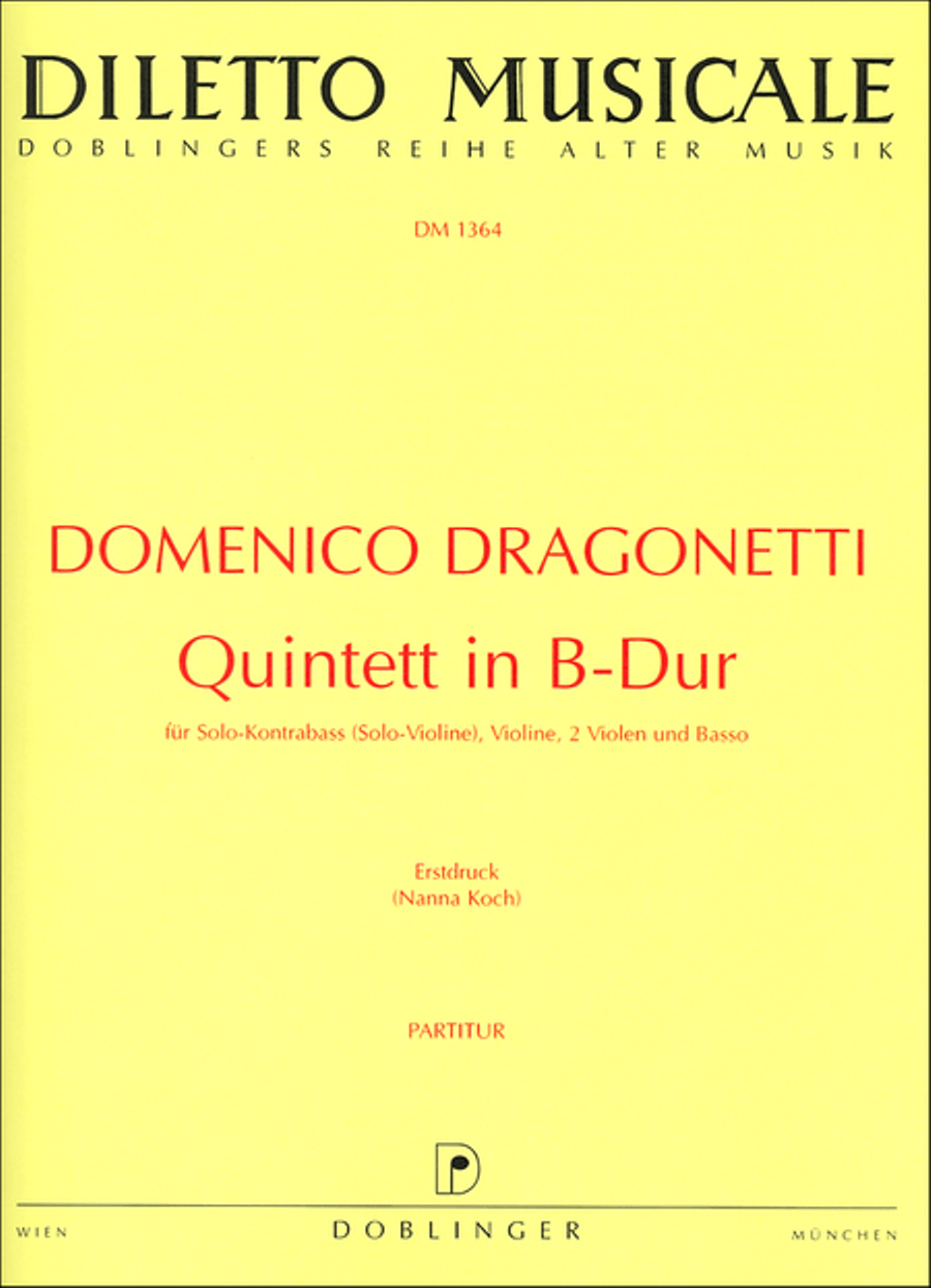 Quintett B-Dur Quintett B-Dur Orchestra scores gallery preview page 1