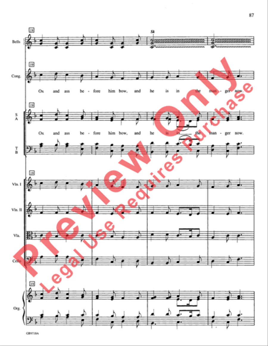 A Festival of Lessons and Carols Choir scores gallery preview page 88