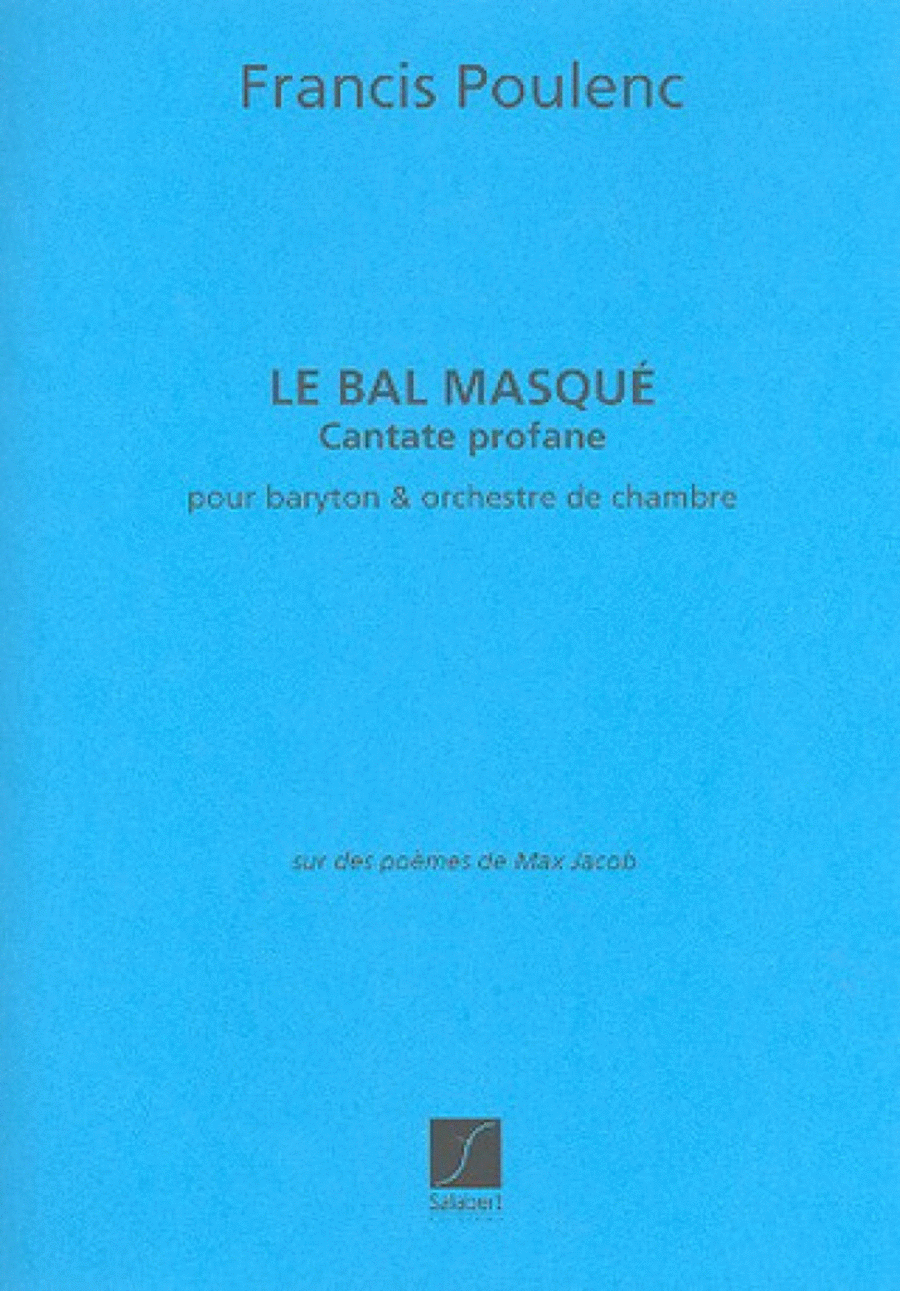 Book cover for Bal Masque Orchestre Partition