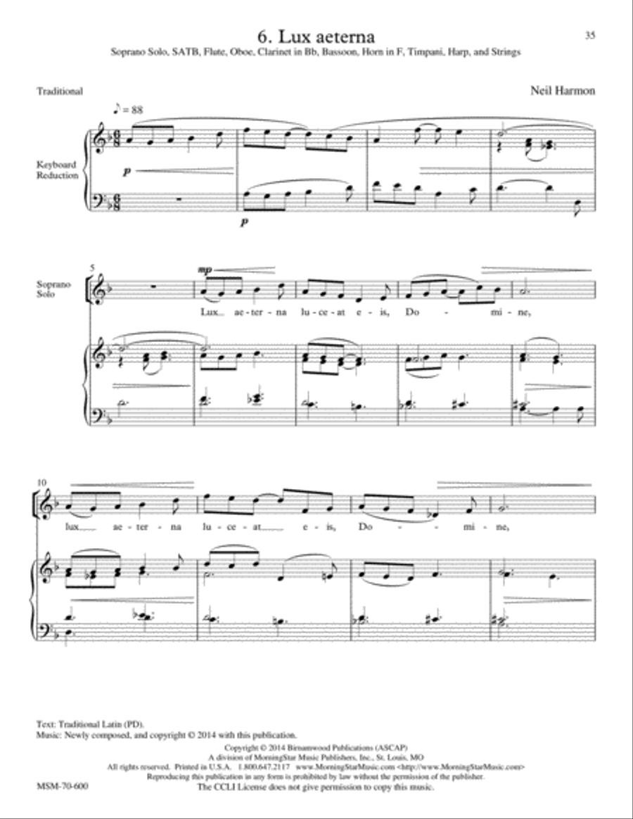 Requiem (Choral Score) 4-Part scores gallery preview page 18