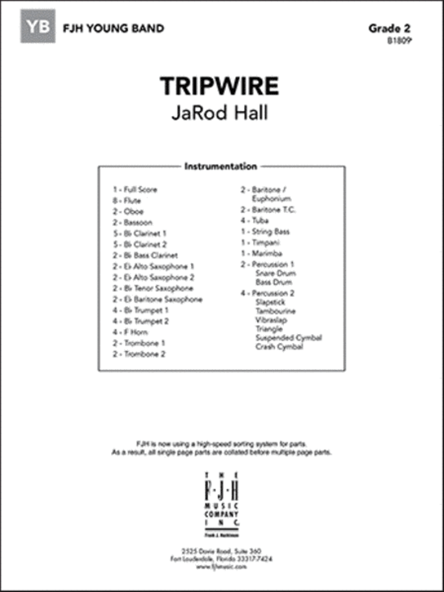 Tripwire Concert Band scores gallery preview page 1