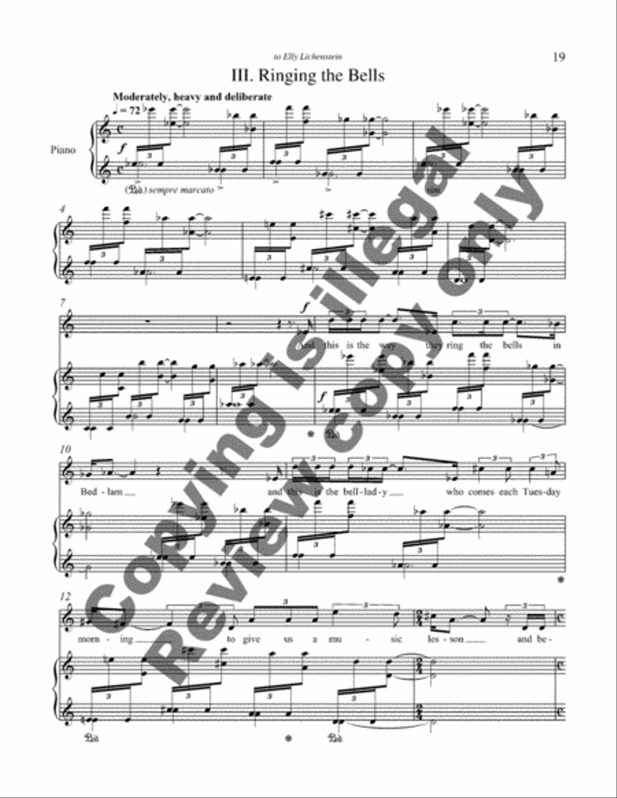 Sexton Songs Piano, Vocal scores gallery preview page 10
