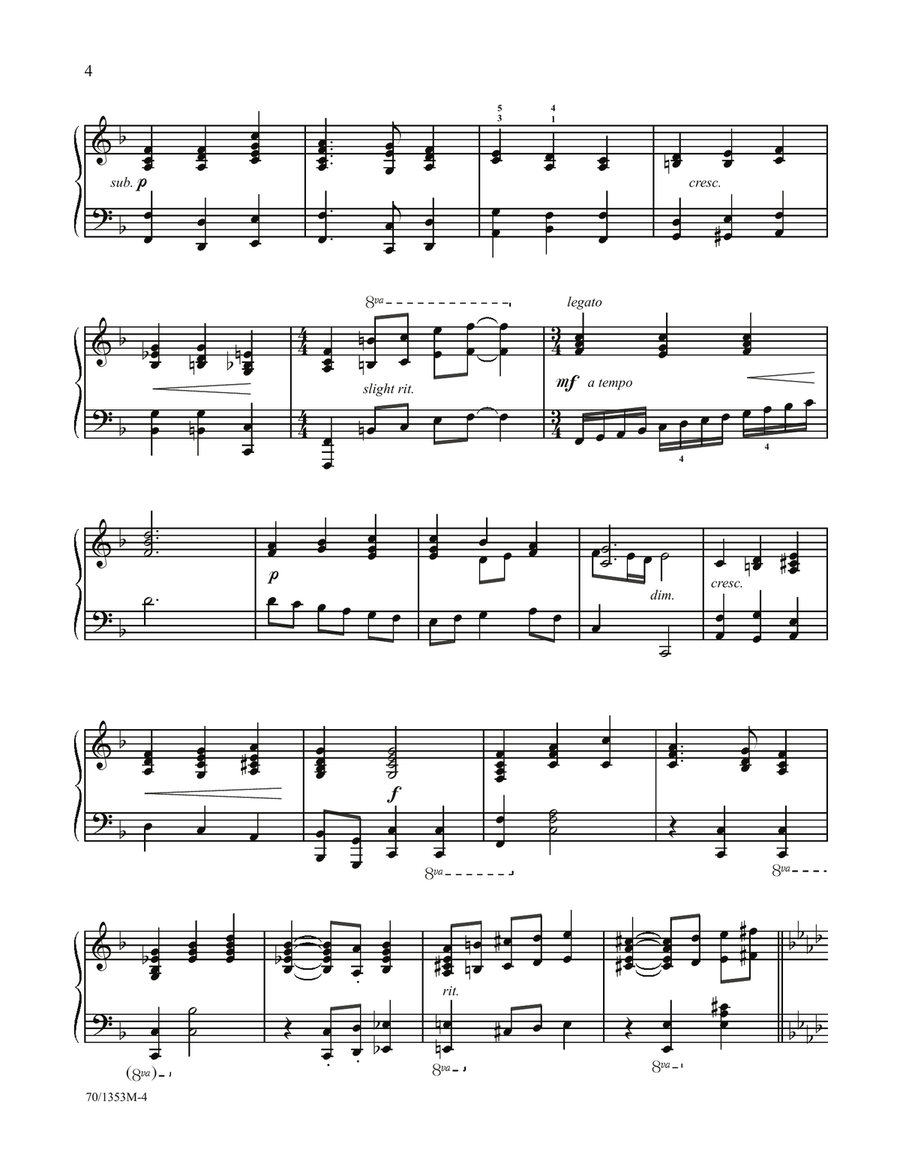 Praise to the Lord, the Almighty (Digital Download) Piano scores gallery preview page 3