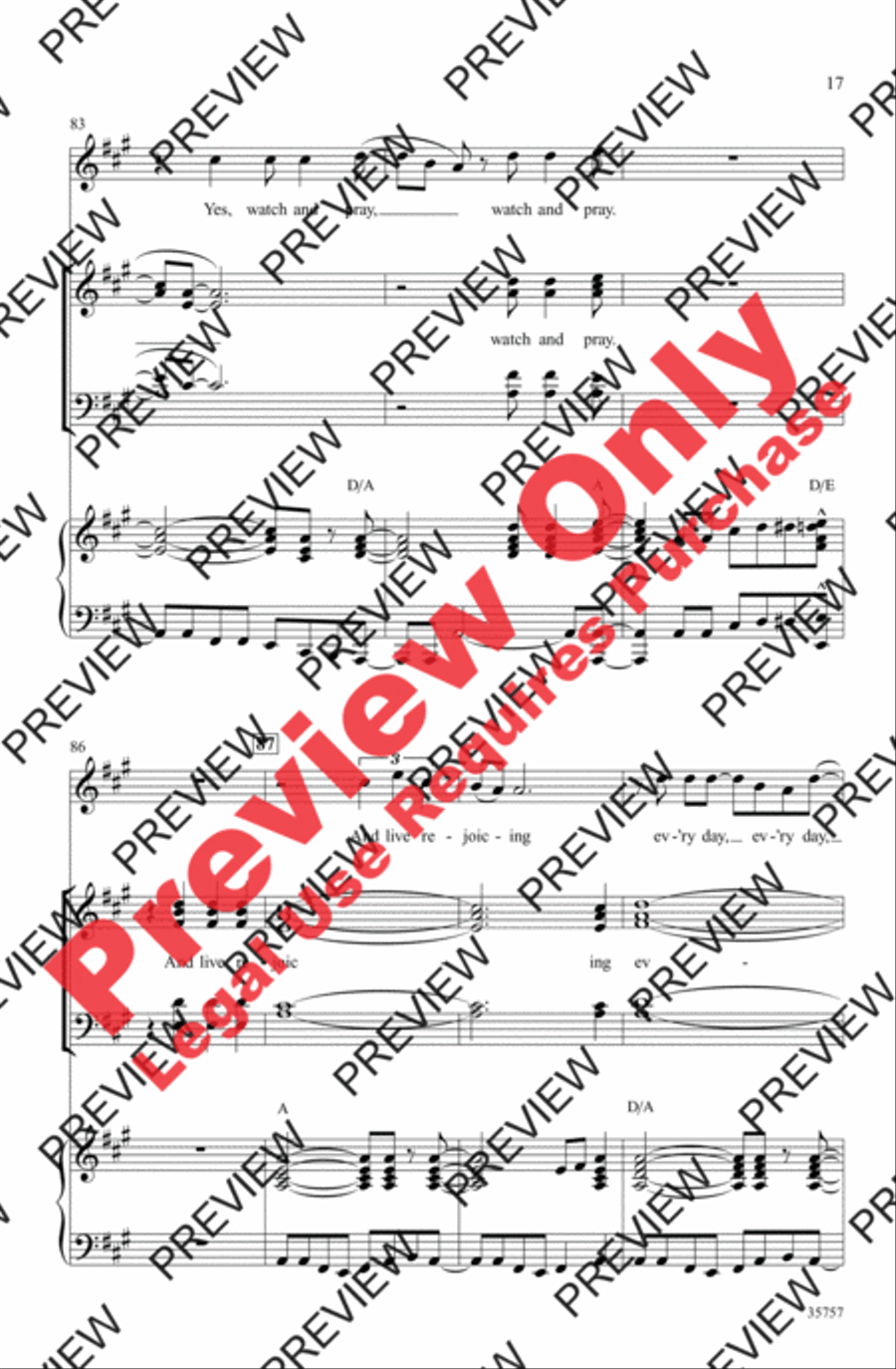 Oh Happy Day Oh Happy Day 4-Part scores gallery preview page 17