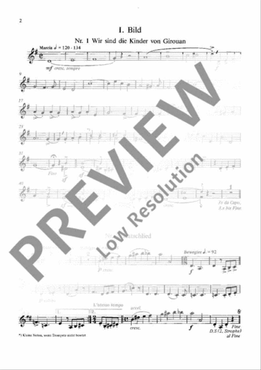 Frieden auf dieser Welt B-Flat Clarinet scores gallery preview page 3