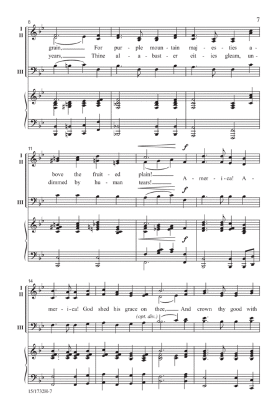 Here's to America - Set 1 3-Part scores gallery preview page 7