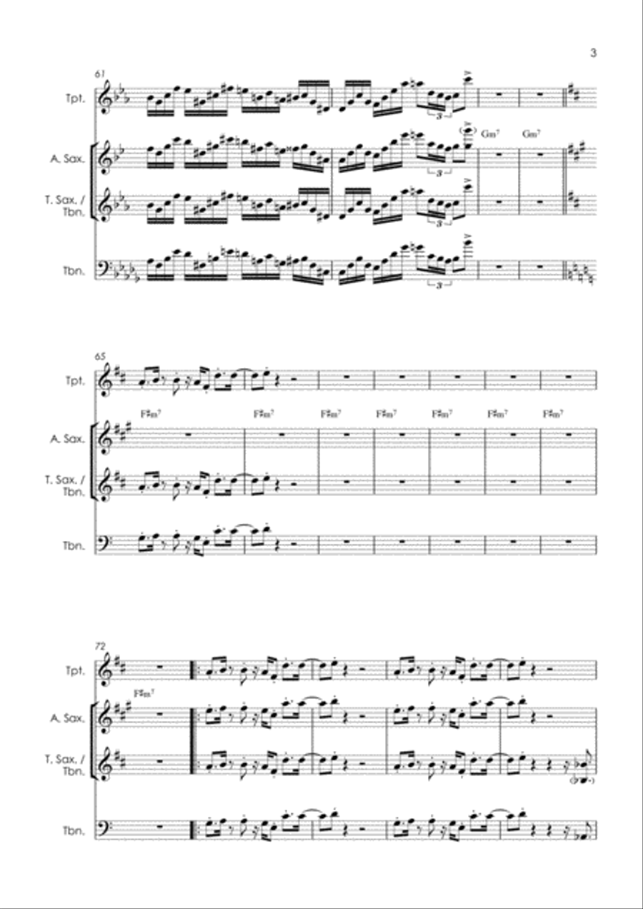 Cold Player Cold Player Tenor Saxophone scores gallery preview page 5