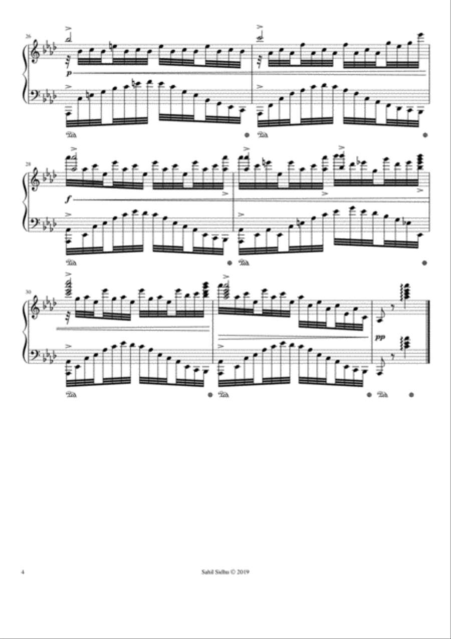 Op. 1 | Five Preludes for the Pianoforte - Sahil Sidhu Piano Solo scores gallery preview page 4