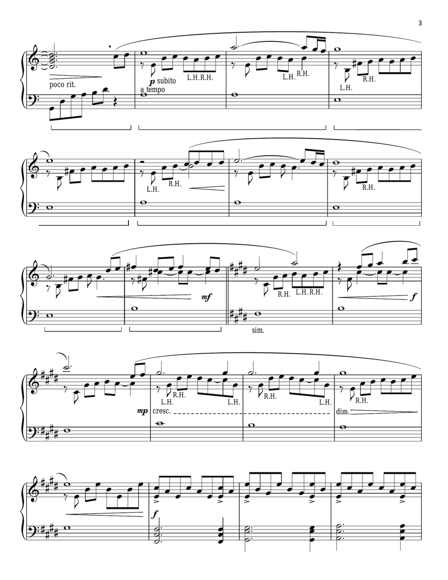 Anthem Piano Solo scores gallery preview page 3