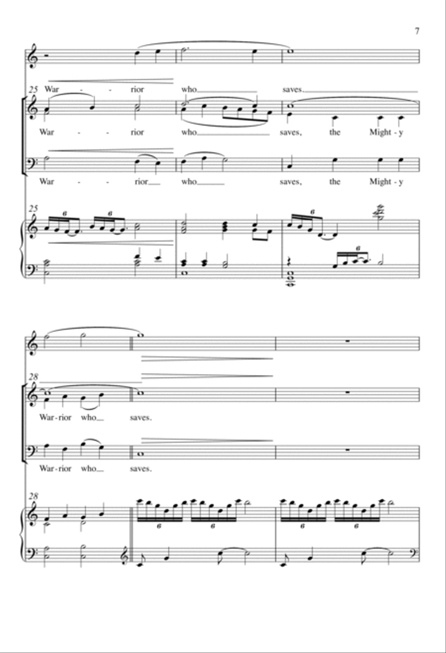 The Lord Your God is with You 3-Part scores gallery preview page 5