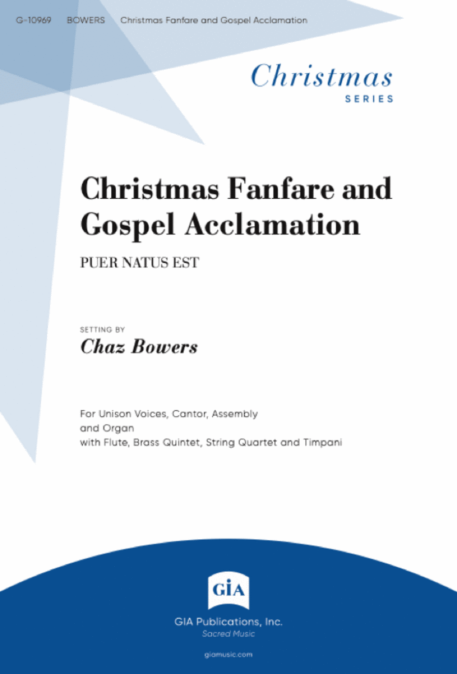 Christmas Fanfare and Gospel Acclamation Unison Choir scores gallery preview page 1