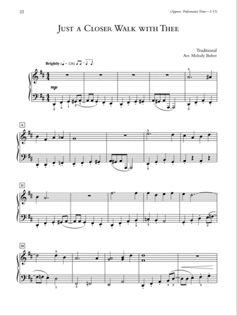 A Call to Prayer Piano Solo scores gallery preview page 4
